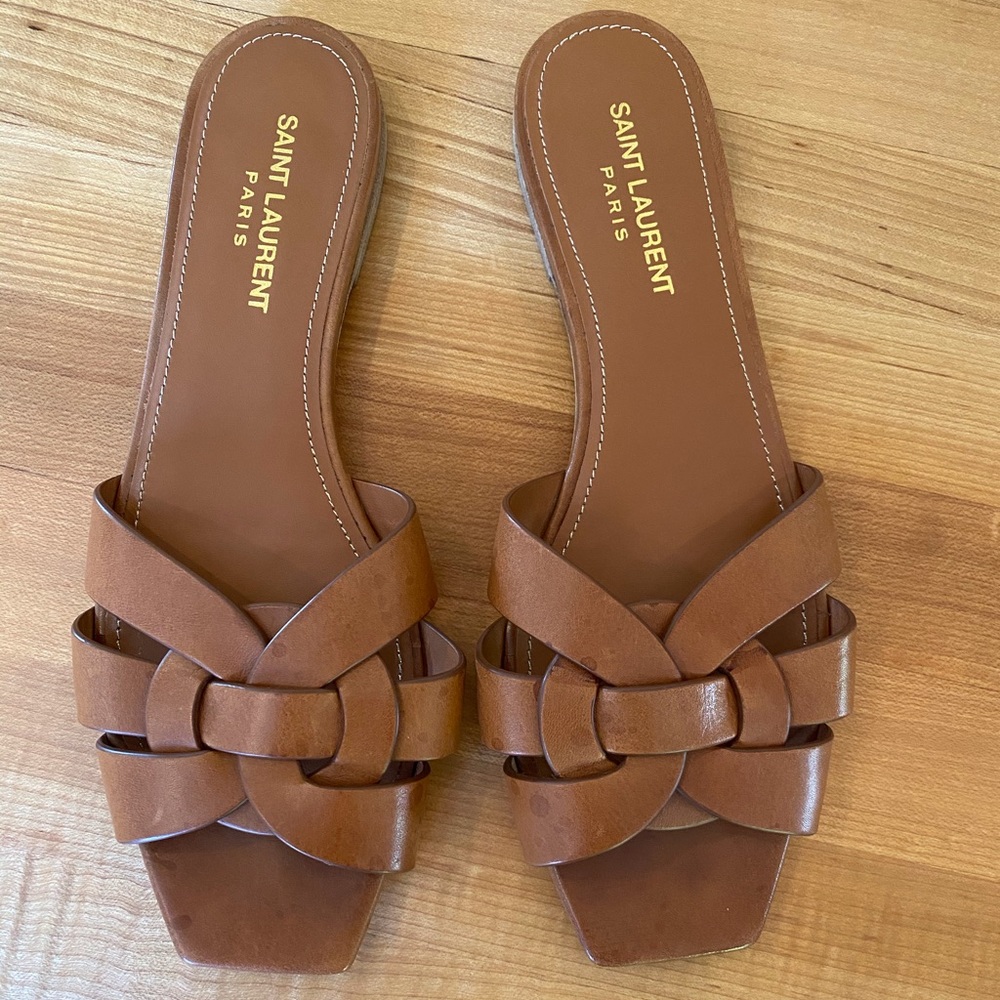 Yves Saint Laurent Nu Pieds Woven Sandals